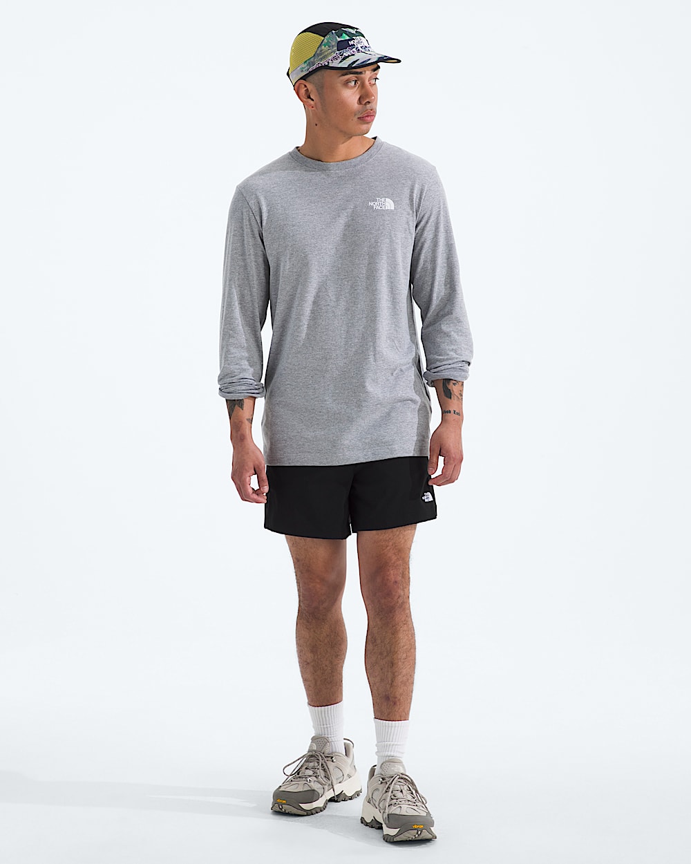Tshirt  manches longues Evolution avec logo carr NSE pour hommes TNF HERO2
