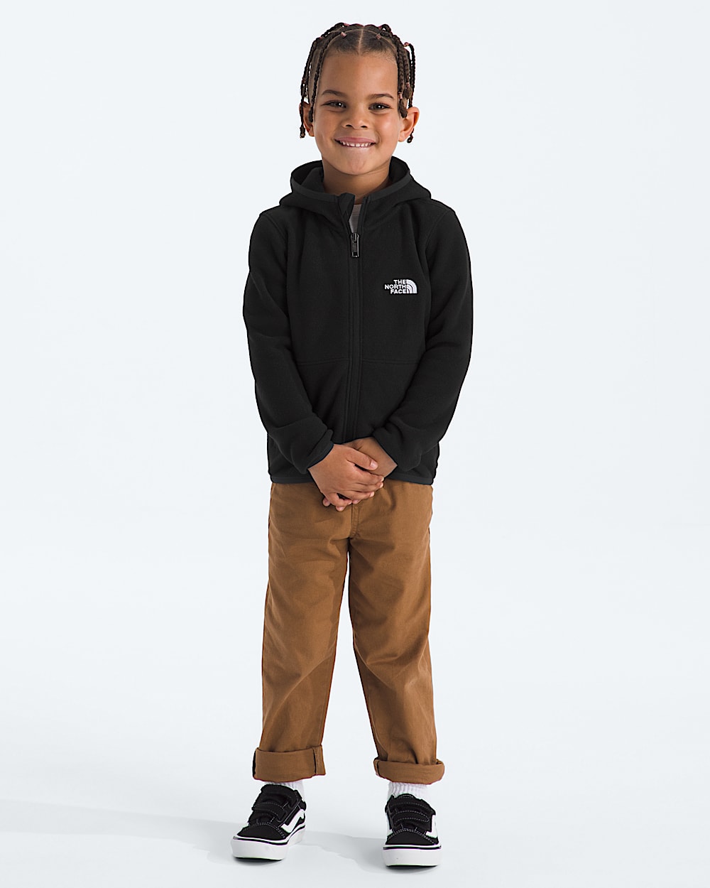 Chandail  capuchon Glacier  fermeture  glissire pleine longueur pour enfants TNF HERO2