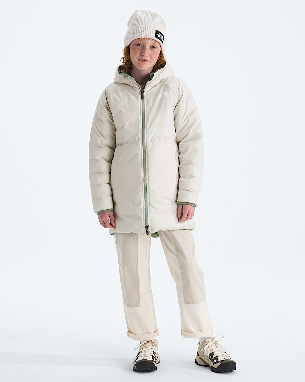 Girls Reversible Perrito Parka TNF HEROREV