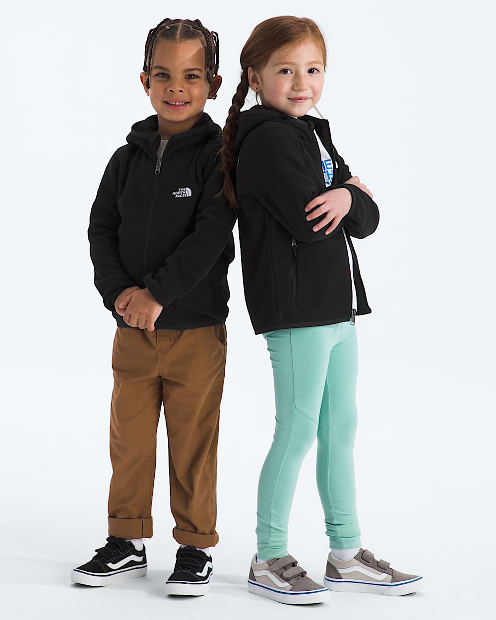 Chandail  capuchon Glacier  fermeture  glissire pleine longueur pour enfants TNF HERO