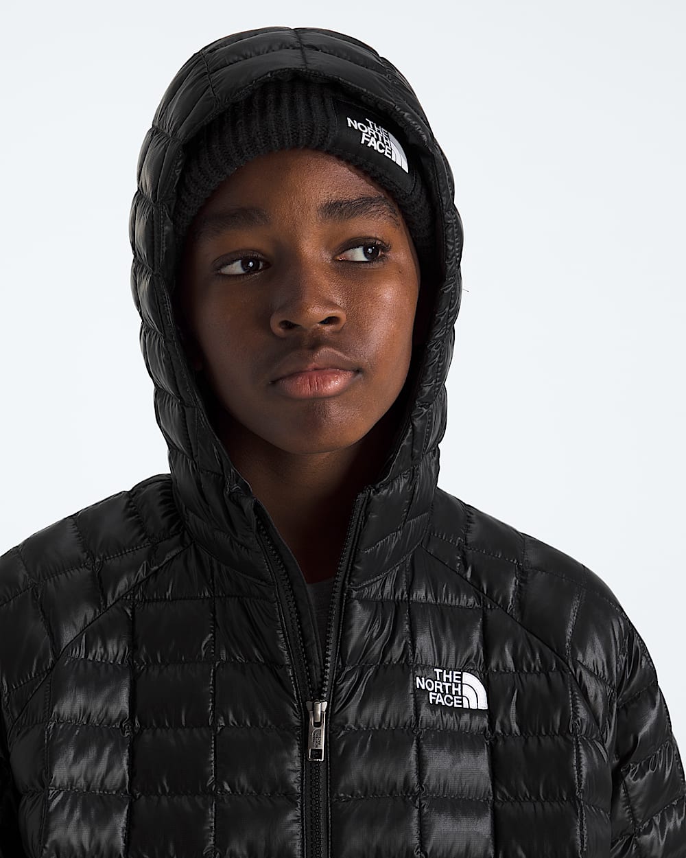 Manteau  capuchon THERMOBALL pour enfants TNF MODELHOOD2