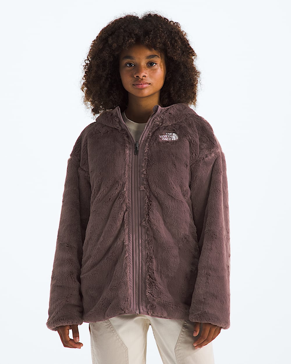 Girls Reversible Shasta Short Parka TNF HEROREV
