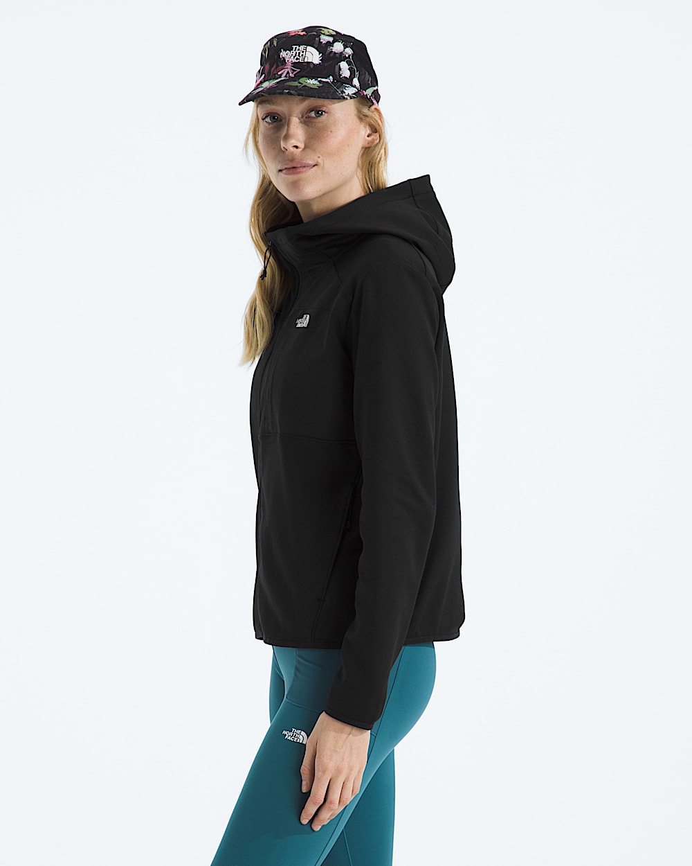 Womens TNF Performance Fleece FullZip Hoodie TNF TNF Black MODEL34
