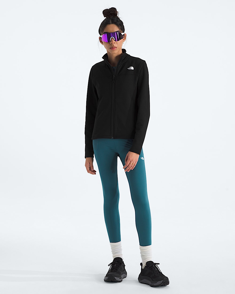 Womens Cedar Trail Grid Fleece Jacket TNF HERO2