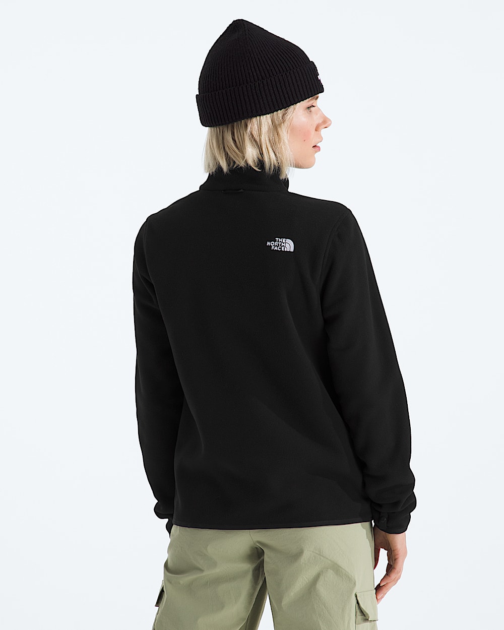 Womens Glacier Fleece Jacket TNF TNF Black BACK