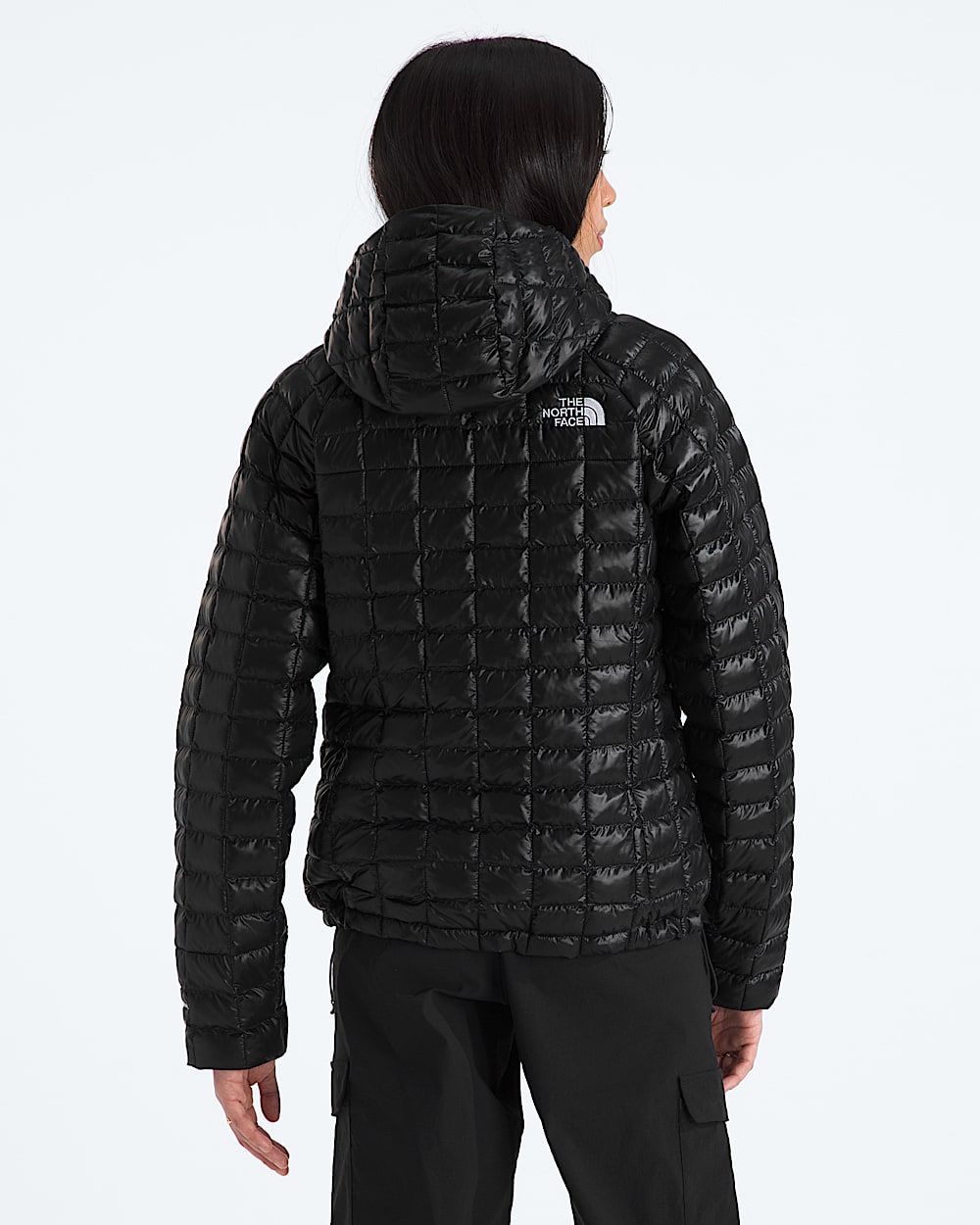 Womens THERMOBALL Hooded Jacket TNF BACK