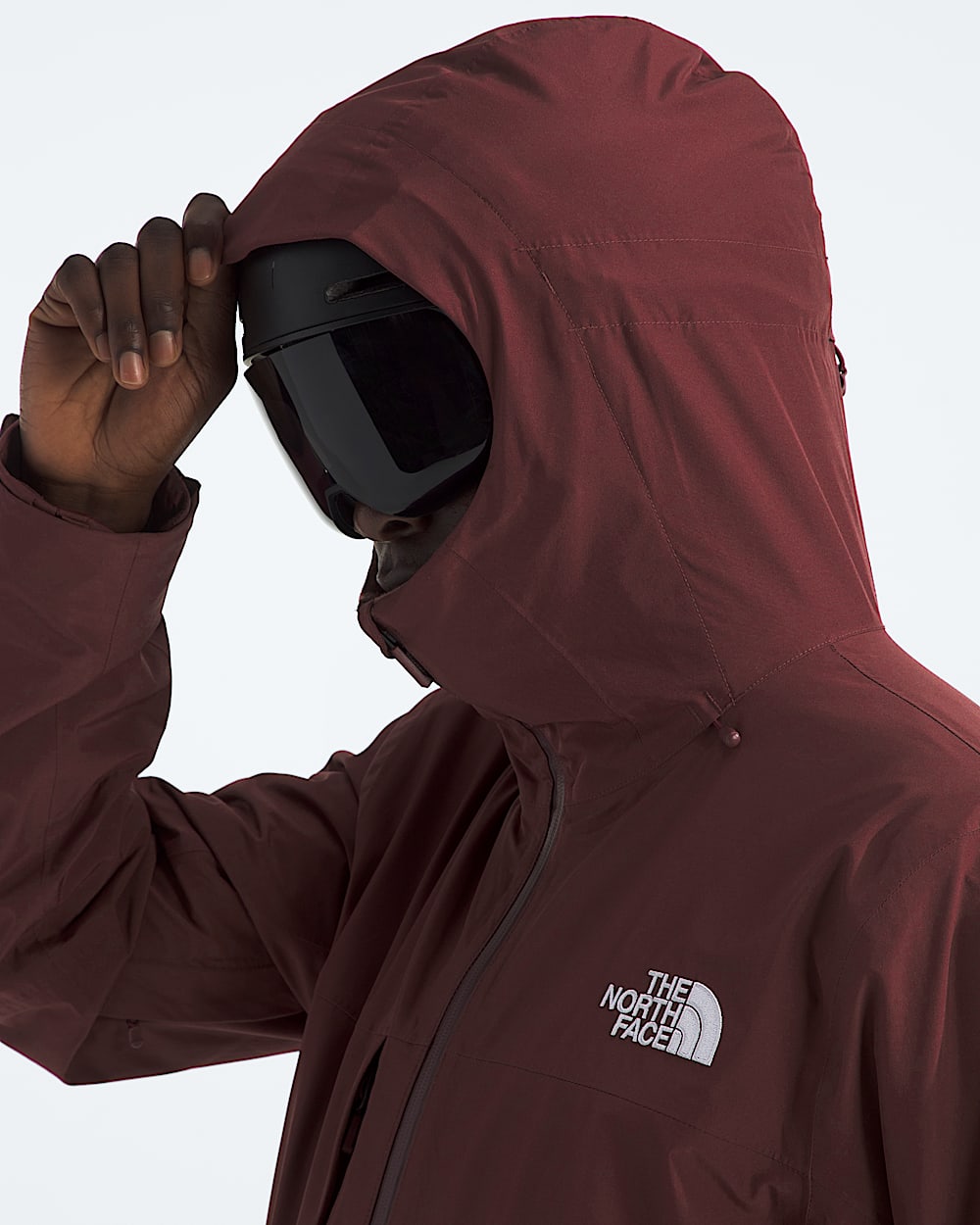Mens THERMOBALL Snow Triclimate Jacket TNF Sumac MODELHOOD2