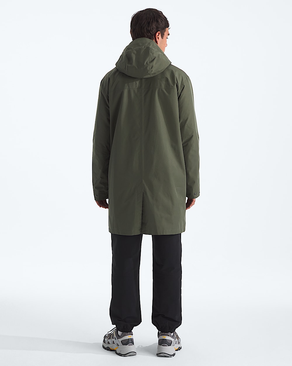 Mens Nukabira Rain Shell Parka TNF BACK