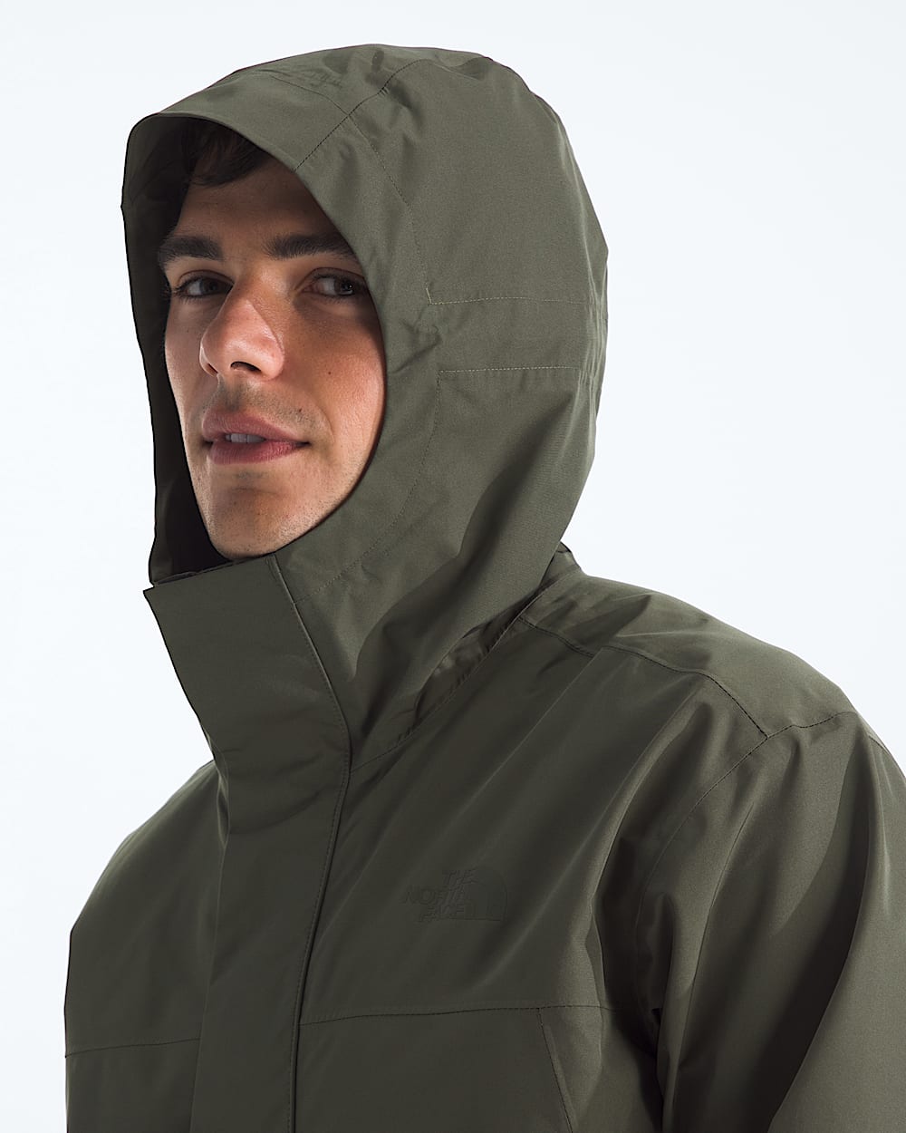 Mens Nukabira Rain Shell Parka TNF MODELHOOD2