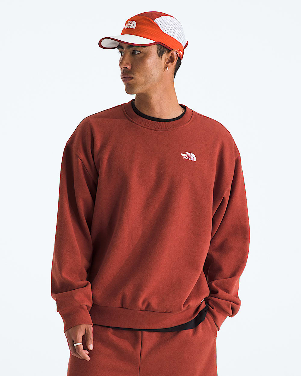 Chandail ras du cou surdimensionn Evolution Simple Dome pour hommes TNF HERO