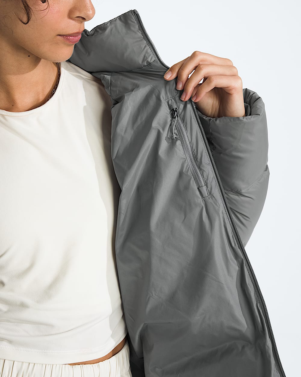 Parka  capuchon en duvet Hydrenalite City Long pour femmes TNF MODELINT