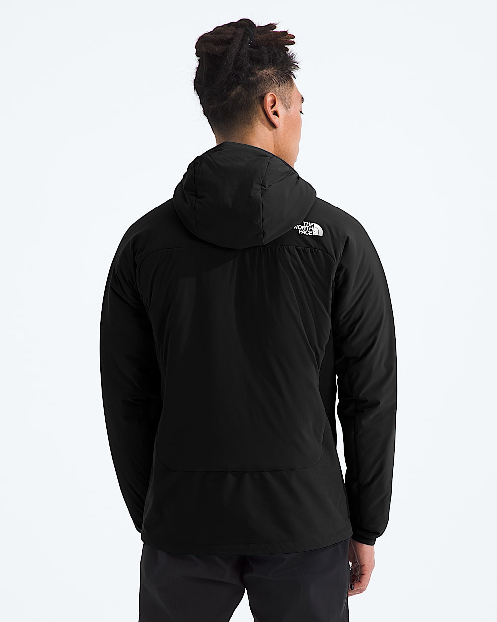 Mens Summit Series Casaval Hybrid Hoodie TNF TNF Black BACK
