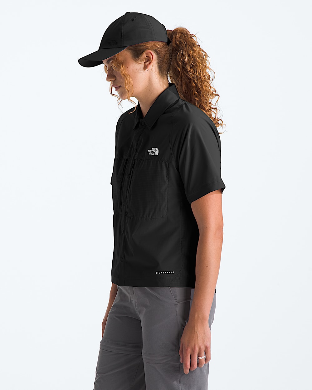 Womens Trail LIGHTRANGE ShortSleeve Shirt TNF MODEL34
