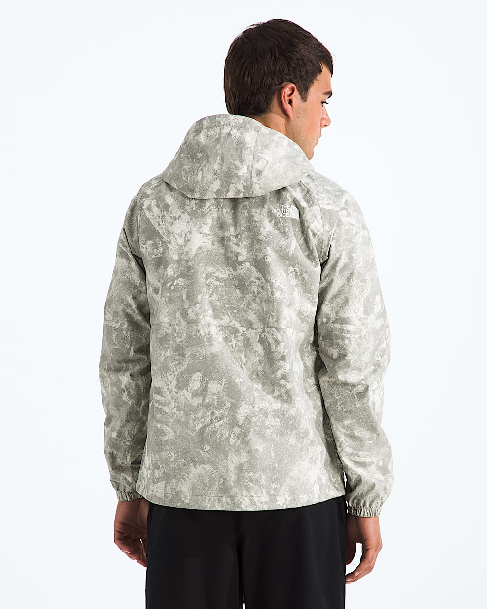 Mens Antora Rain HoodiePrint TNF BACK