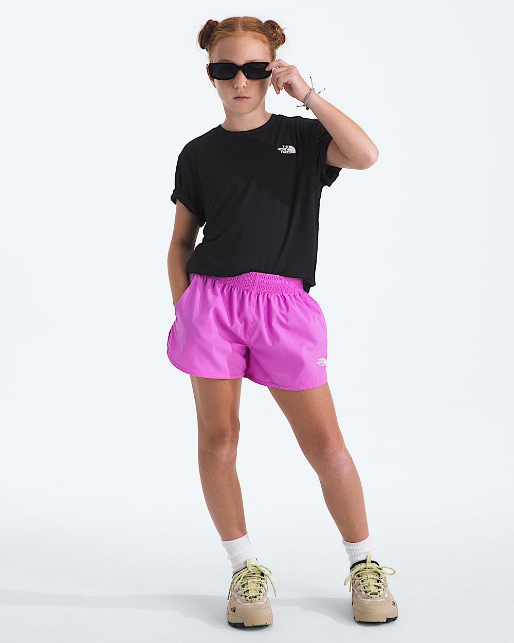 Girls Flex Woven Shorts TNF HERO2