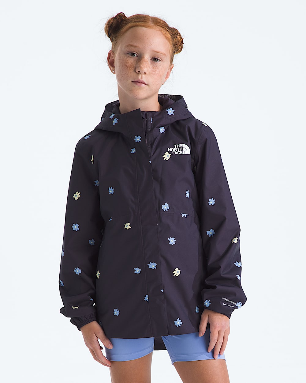 Girls Antora Rain JacketPrint TNF HERO