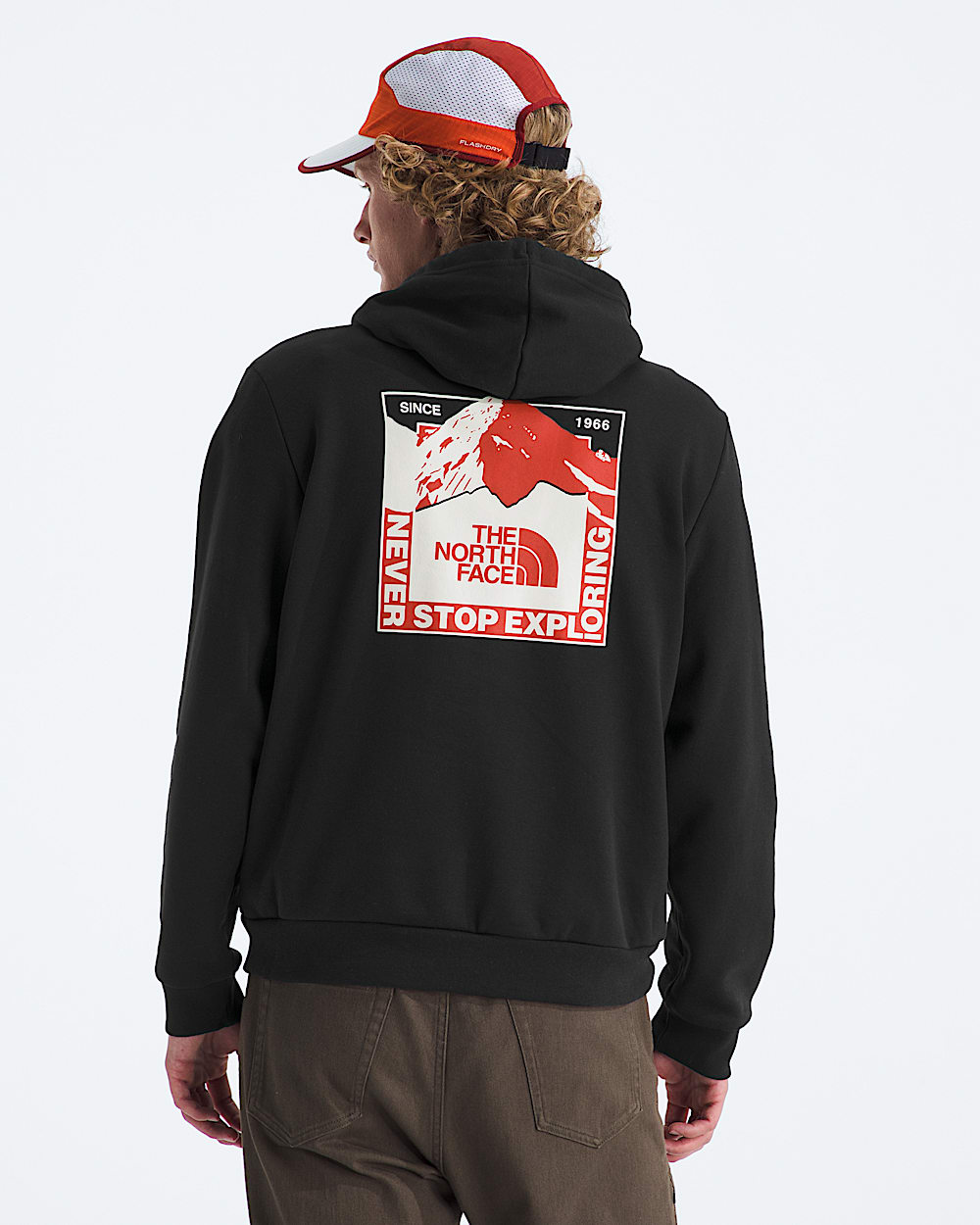 Mens Mountain Scape Regular Hoodie TNF Main