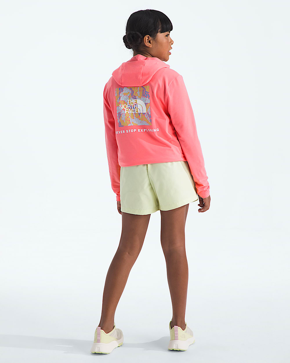 Boys  Girls Adventure Wildflower Views Hoodie TNF HERO2