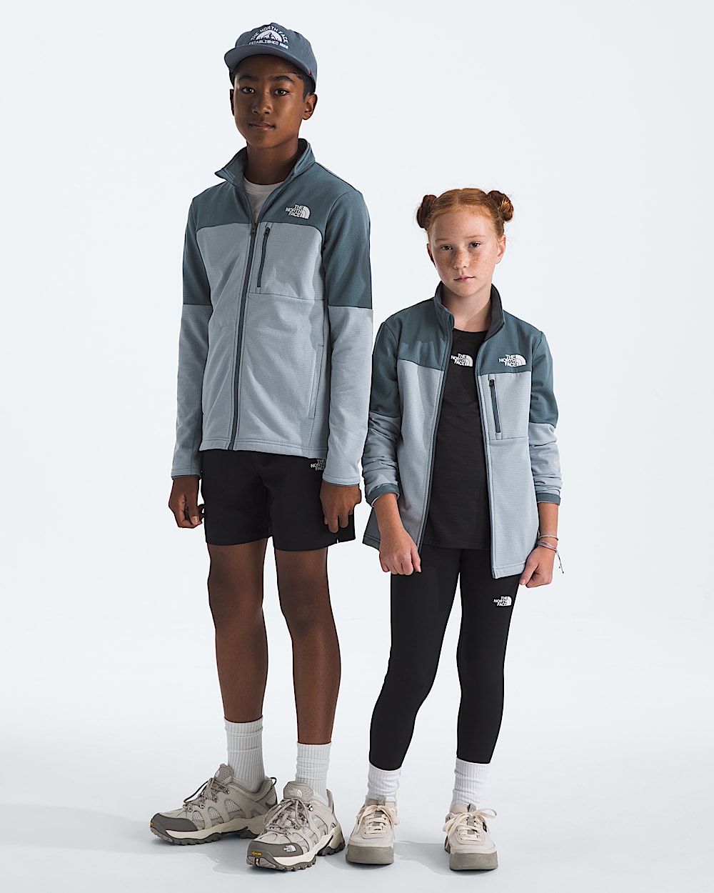 Couche intermdiaire Hike  fermeture  glissire pour garons et filles TNF HERO