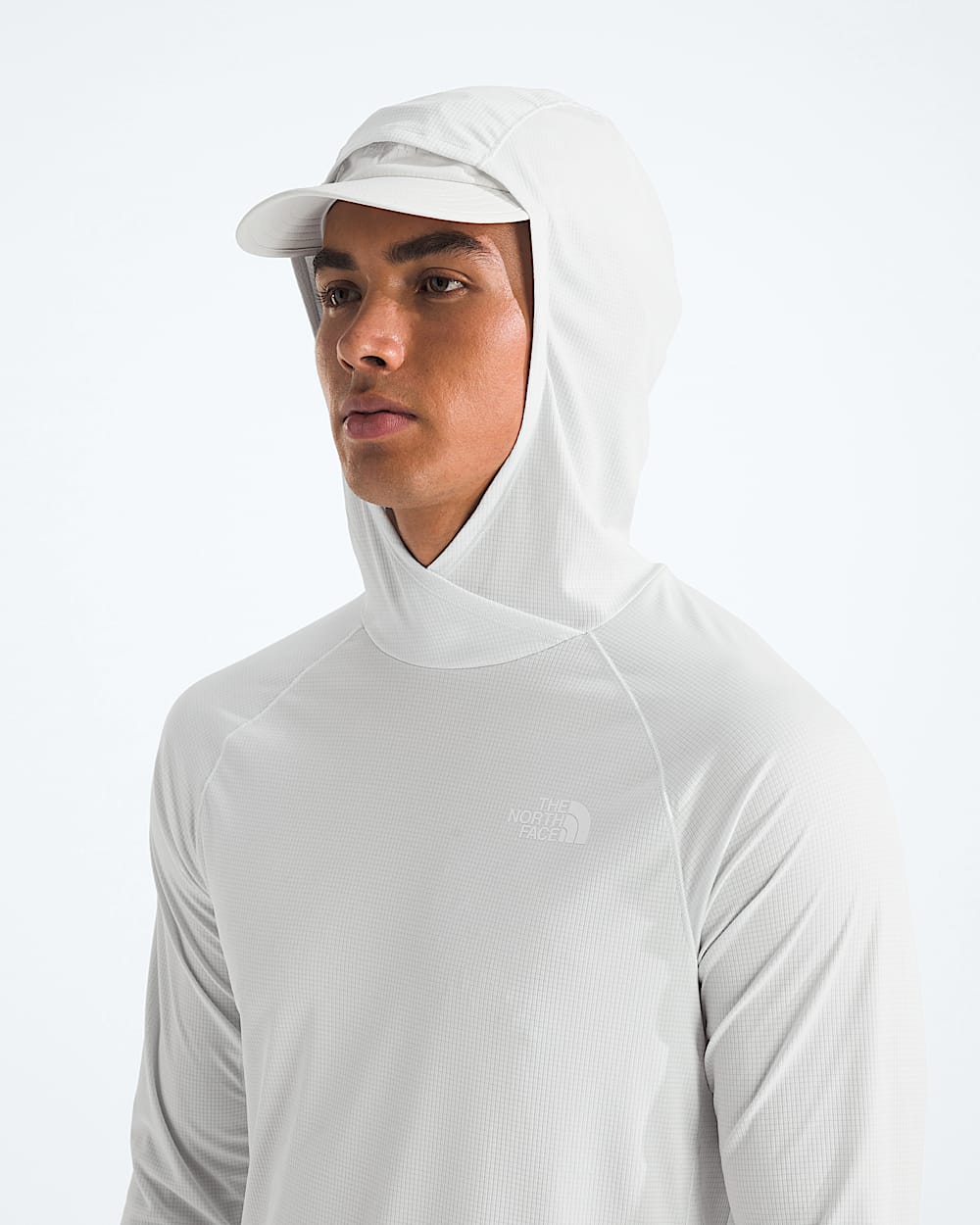 Mens Sunriser Hoodie TNF Pearl Stone MODELHOOD2