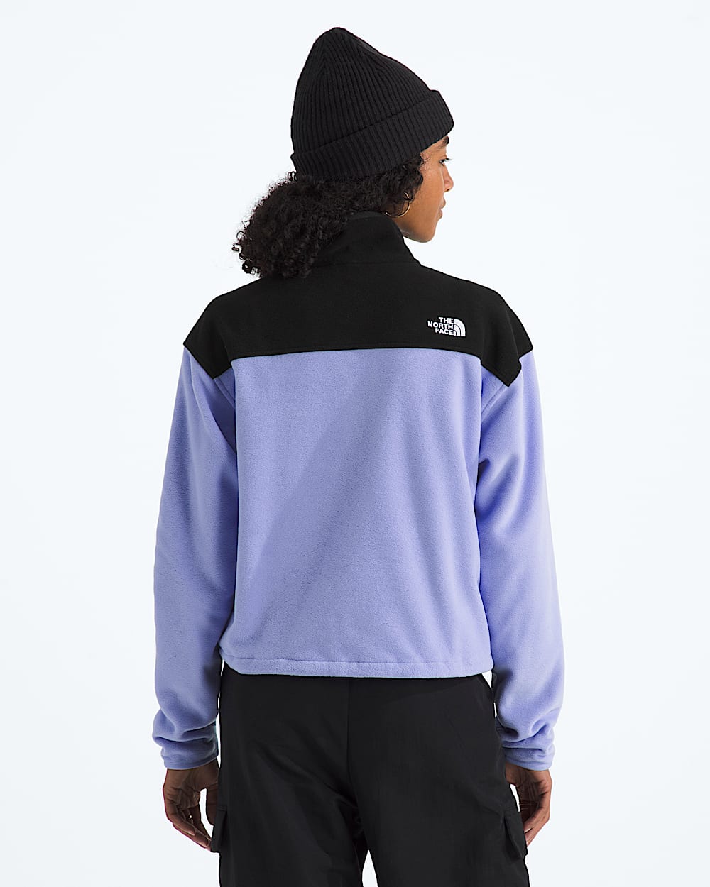 Manteau court Glacier  demiglissire en molleton pour femmes TNF BACK