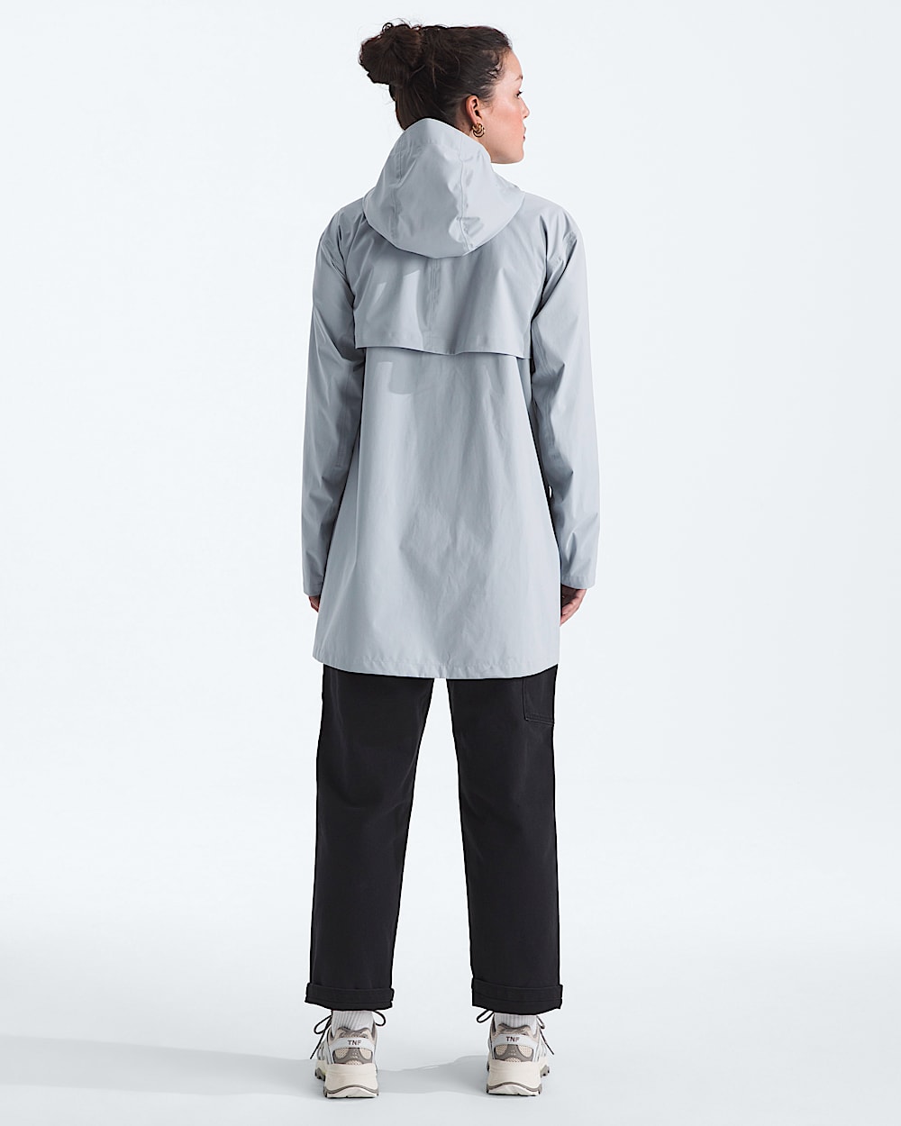 Womens Voyage Rain 3L Hooded Parka TNF BACK