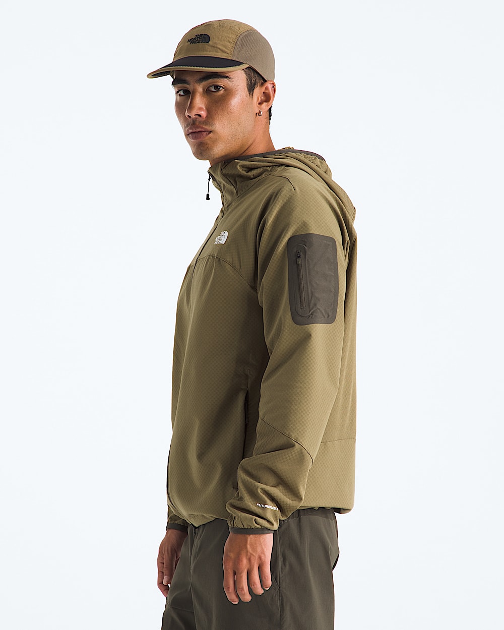 Mens Tek Approach FUTUREFLEECE Hooded Jacket TNF MODEL34