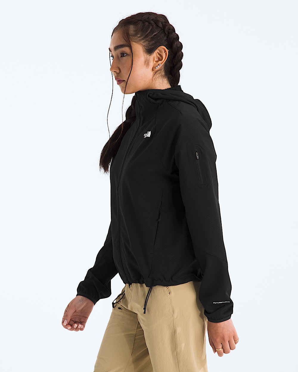 Womens Tek Approach FUTUREFLEECE Hooded Jacket TNF MODEL34