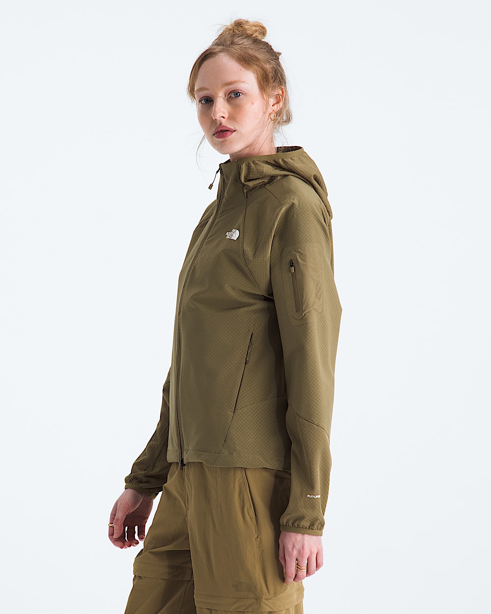 Womens Tek Approach FUTUREFLEECE Hooded Jacket TNF MODEL34