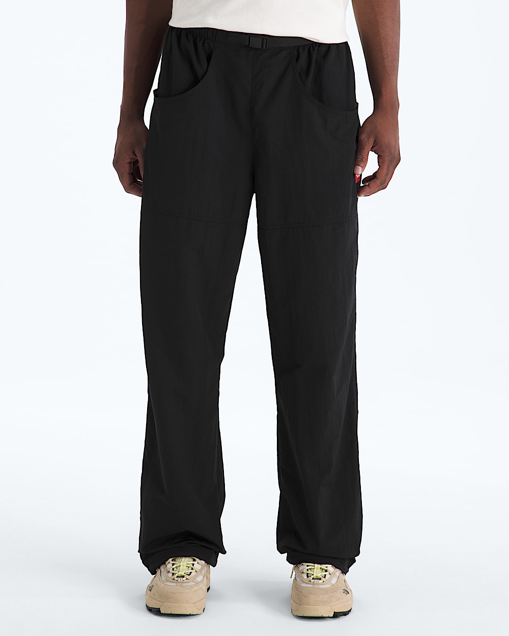 Mens TNF Red Box Nylon Belted Pants TNF Main