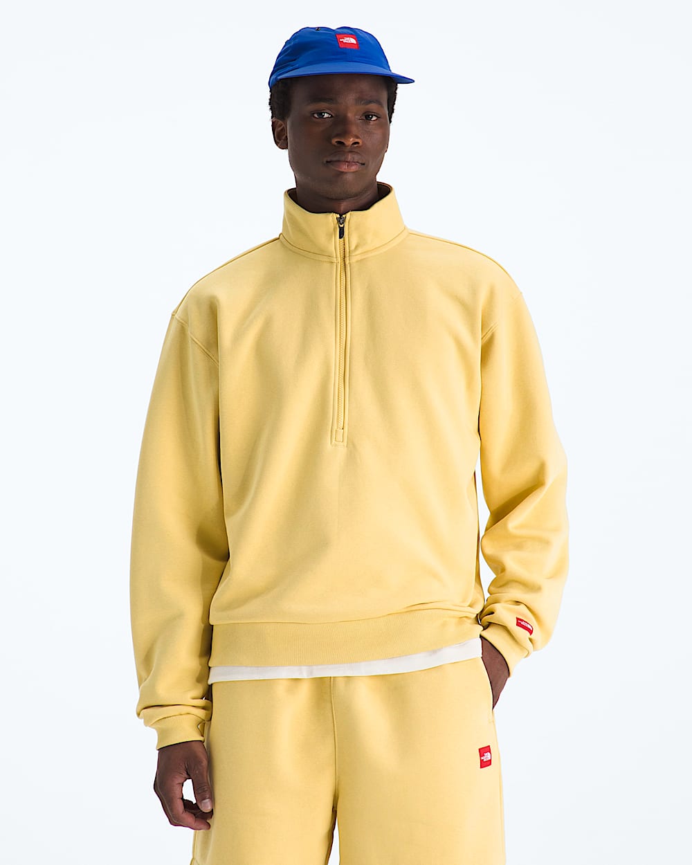 Mens TNF Red Box Half Zip TNF HERO