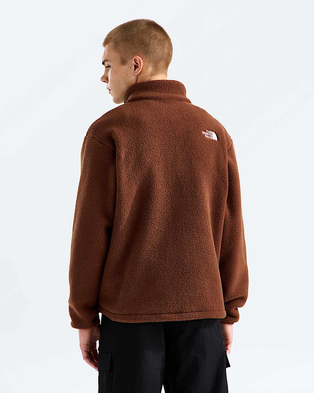 Mens TNF Fleeski Zip Pullover TNF BACK