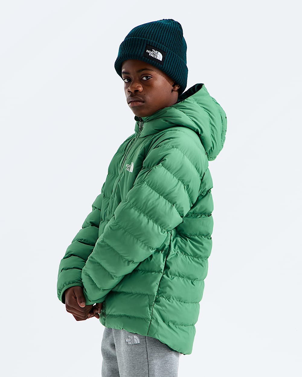 Boys Reversible Perrito Hooded Jacket TNF MODEL34