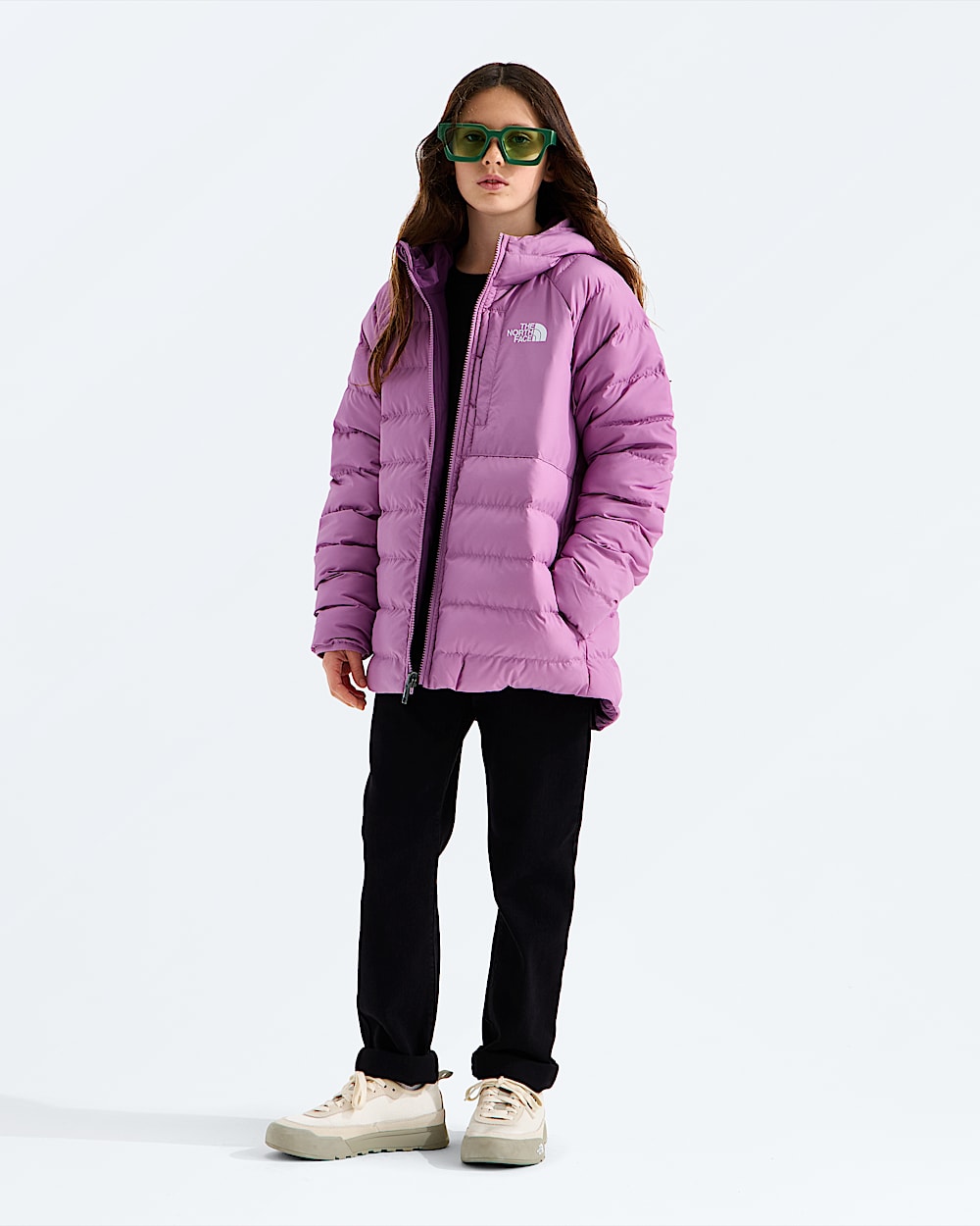 Girls Reversible Perrito Hooded Jacket TNF HERO2