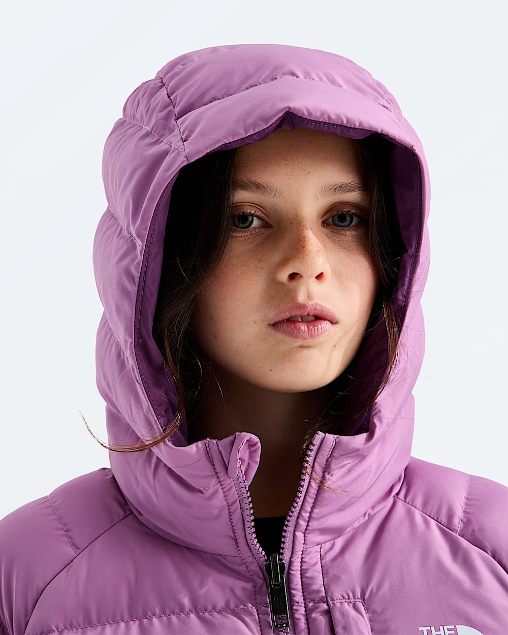 Girls Reversible Perrito Hooded Jacket TNF MODELHOOD2