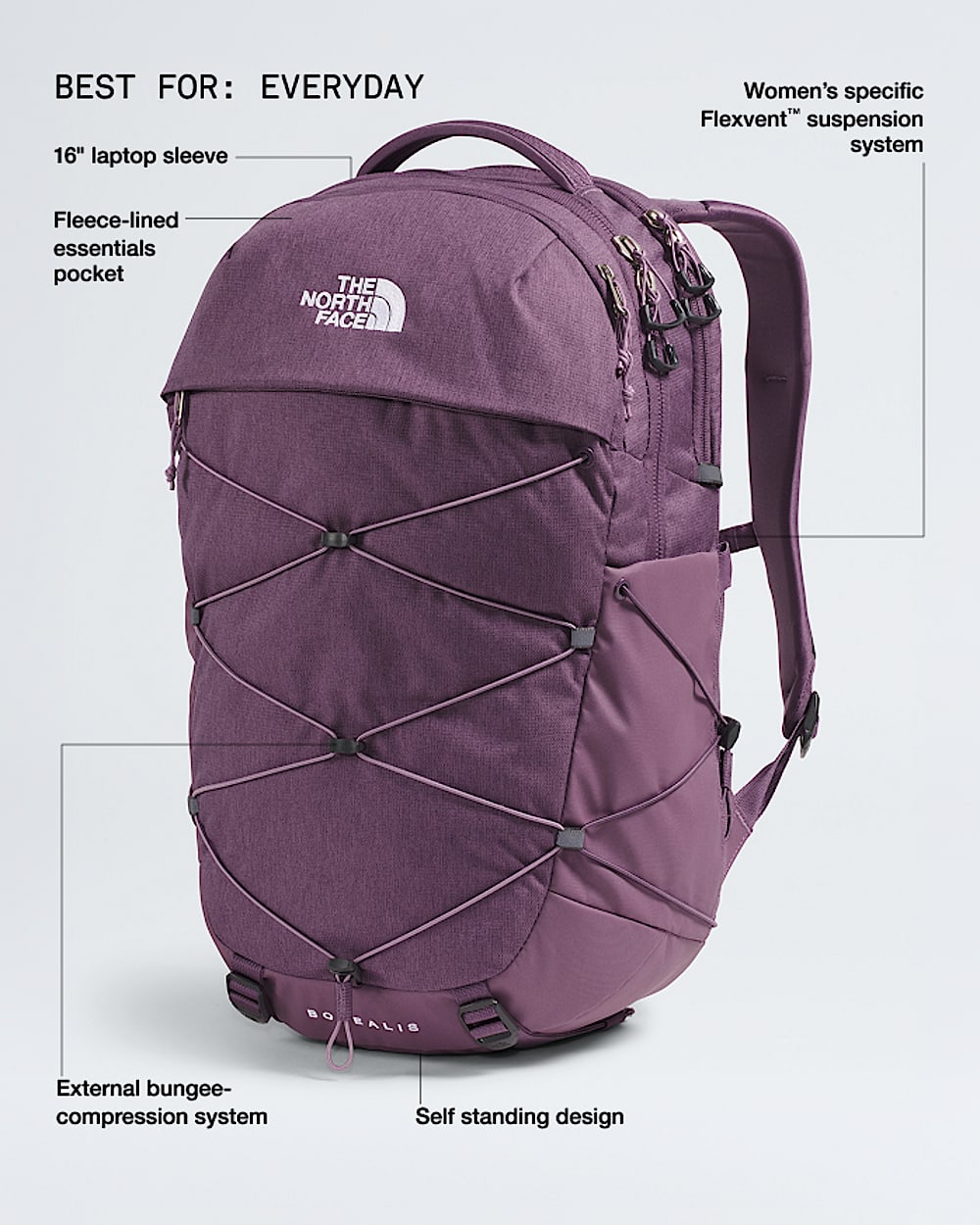 Womens Borealis Backpack  27L TNF HERO2