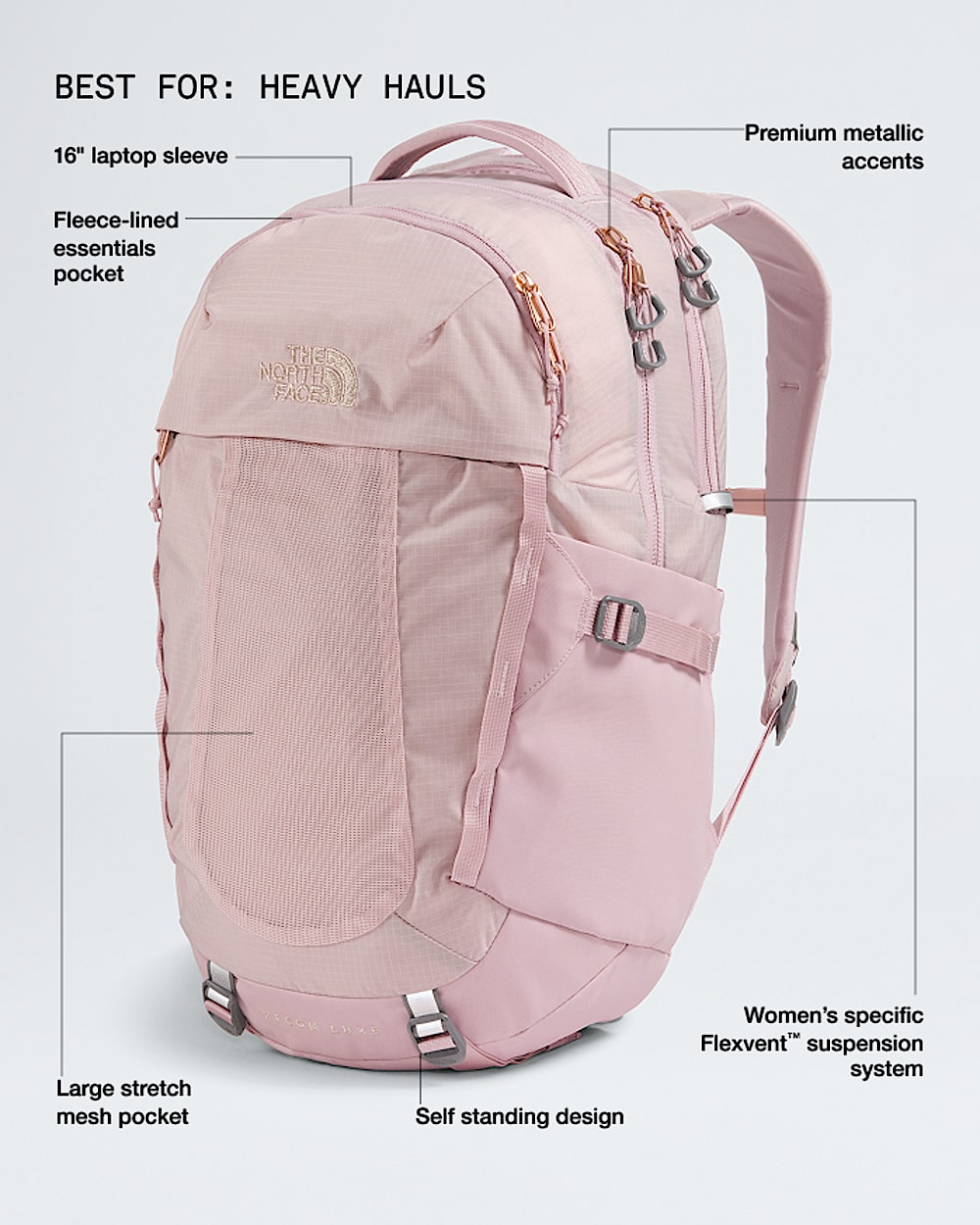 Womens Recon Luxe Backpack  30L TNF HERO2