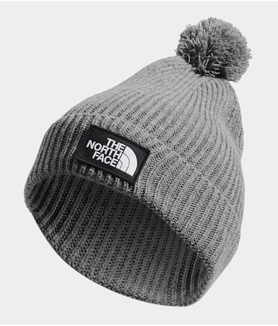 TNF Logo Box Pom Beanie The North Face