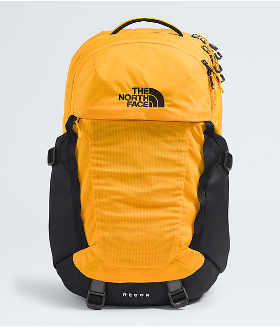 Black and yellow north face backpack store