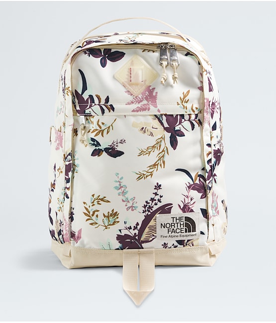 Cream colored north face backpack discount