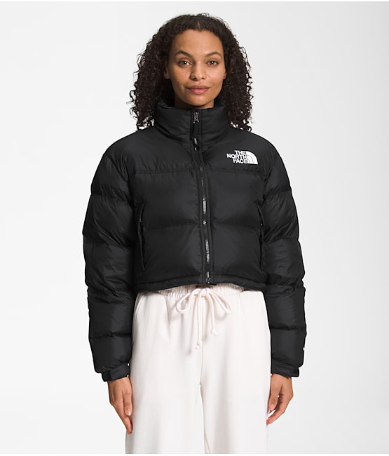 North face coat womens black discount