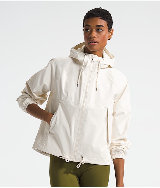 North face white rain jacket new arrivals