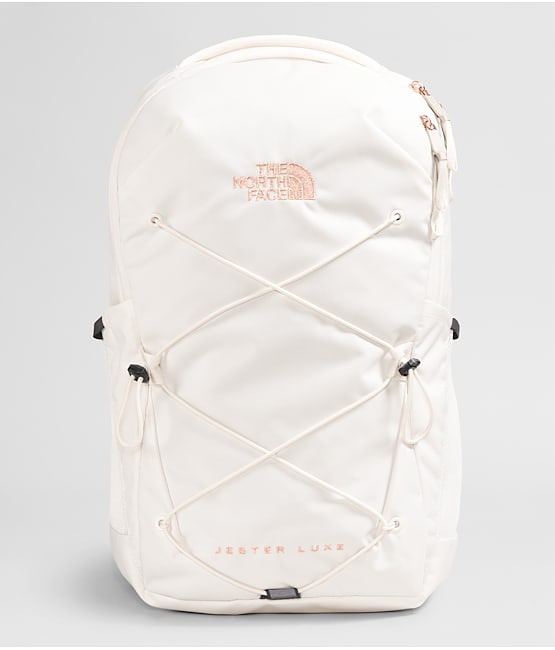 All white north face backpack deals
