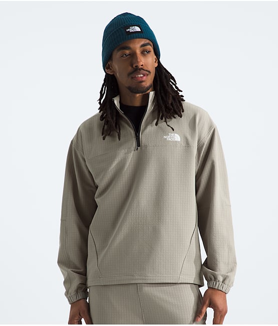 North face men's street fleece pullover new arrivals