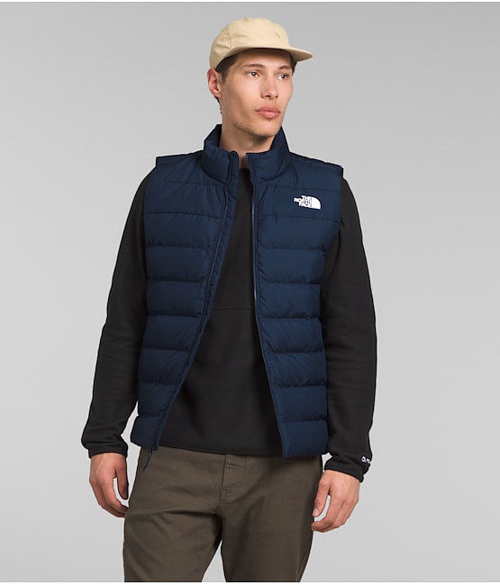 Blue north face body warmer discount