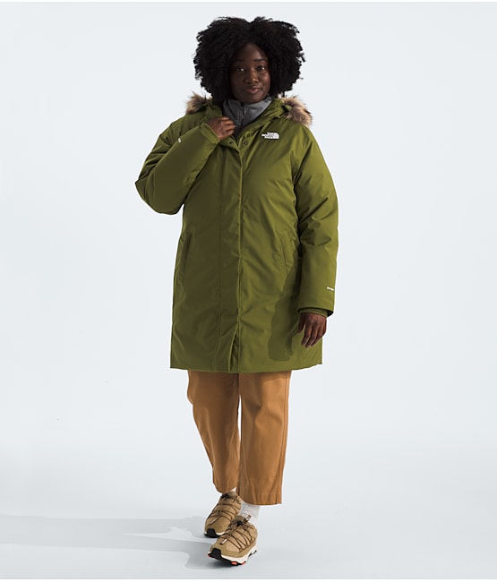 Green parka coat online