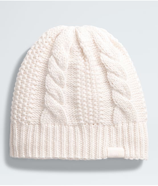 White knitted beanie hat cheap