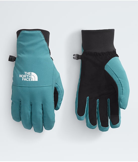 Green north face gloves deals