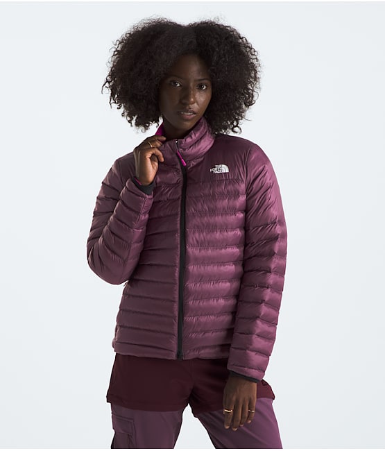 purple jacket The North Face