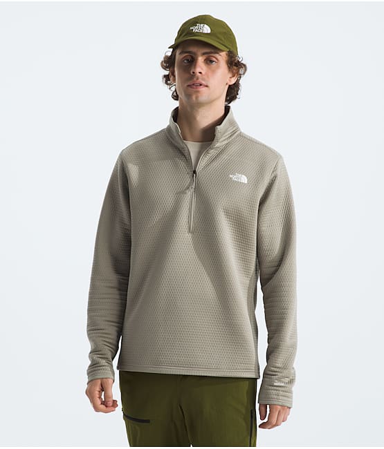 Grey north face quarter zip store